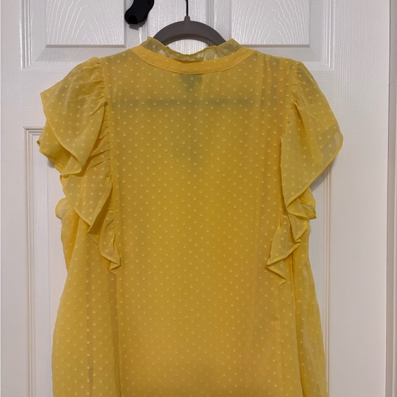 Torrid Yellow Ruffled Blouse - Picture 2 of 3